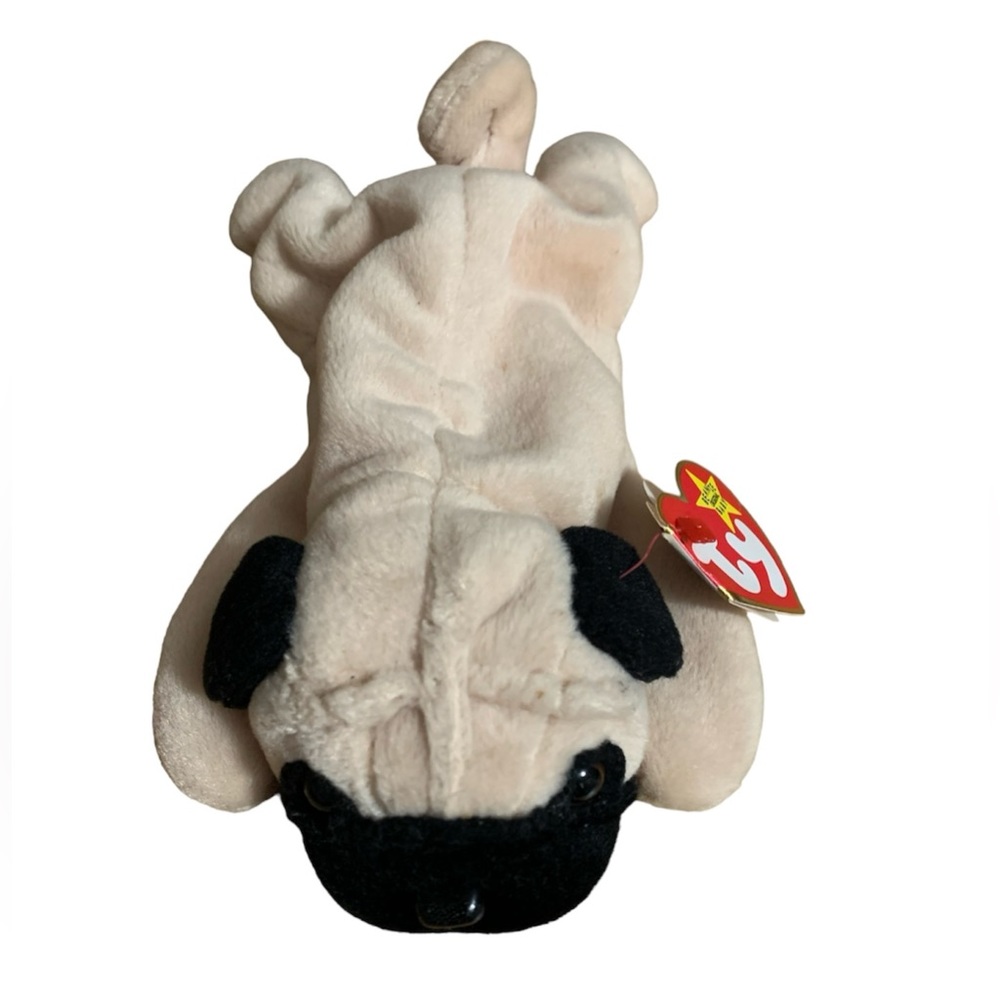 TY Original Beanie Baby Collection Pugsly Plush 1996 Retired Rare With Tags New